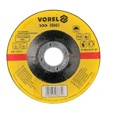 Csiszolókorong 115x 6mm Vorel